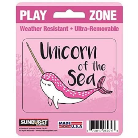 Sunburst Systems Decal Play Zone Seacorn Wally 4 in x 5 in 6074